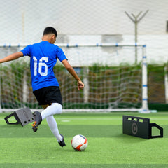 VEVOR Soccer Rebounder Board, 32"X12" Portable Soccer Wall with 2 Angles Rebound, Foldable HDPE Kickback Rebound Board