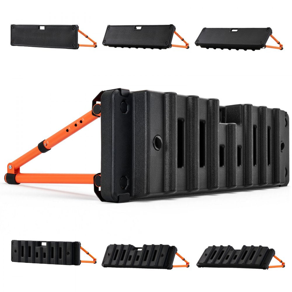 VEVOR Soccer Rebounder Board, 37.4 x 9.8 in Dual-Sided Soccer Rebound Wall, 4 Adjustable Angles, Portable