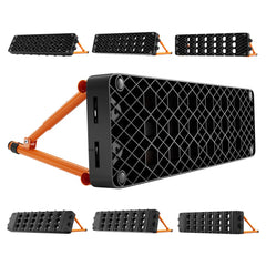 VEVOR Soccer Rebounder Board, 37.4 x 9.8 in Portable Soccer Rebound Wall, Dual Surface Sports Kick Back Trainer, 3