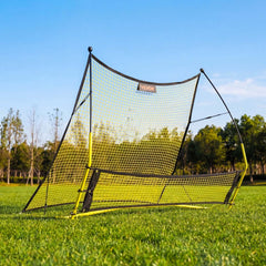 VEVOR Soccer Rebounder Net, 2-in-1 Soccer Goal Rebounder, Thickened Fiberglass Poles Iron Pipe for Team Solo Control