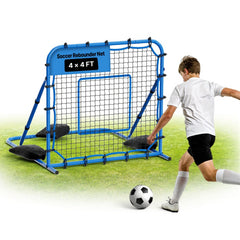 VEVOR Soccer Rebounder Net, Quick-Switch Angle Soccer Goal Rebounder for Control, Passing Practice, Heavy-Duty Iron