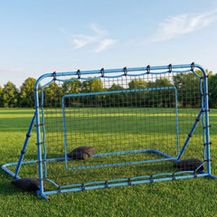 VEVOR Soccer Rebounder Net, Quick-Switch Angle Soccer Goal Rebounder for Control, Passing Practice, Heavy-Duty Iron
