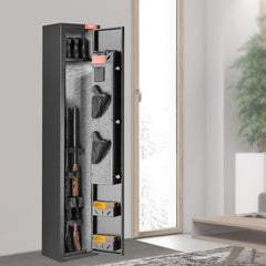VEVOR 3 Rifles Gun Safe, Rifle Safe with Lock & Digital Keypad, Quick Access Gun Storage Cabinet with Removable Shelf
