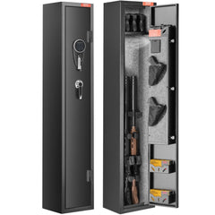 VEVOR 3 Rifles Gun Safe, Rifle Safe with Lock & Digital Keypad, Quick Access Gun Storage Cabinet with Removable Shelf