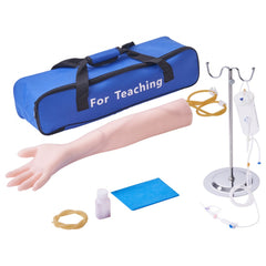 VEVOR Phlebotomy Practice Kit, IV Venipuncture Intravenous Training Kit, High Simulation IV Practice Arm Kit with