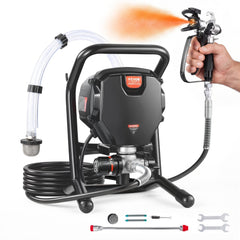 VEVOR Stand Airless Paint Sprayer, 3000PSI 750W Efficient Electric Airless Sprayer,for Home Interior and Exterior