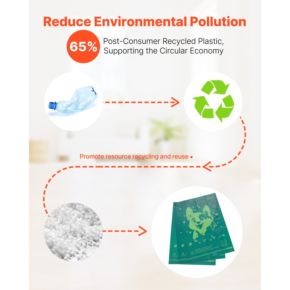 VEVOR Dog Poop Bags, 270 Counts 13 x 9 in, Sturdy & Thick Pet Waste Bags, Biodegradable HDPE Waste Bag Refill Rolls