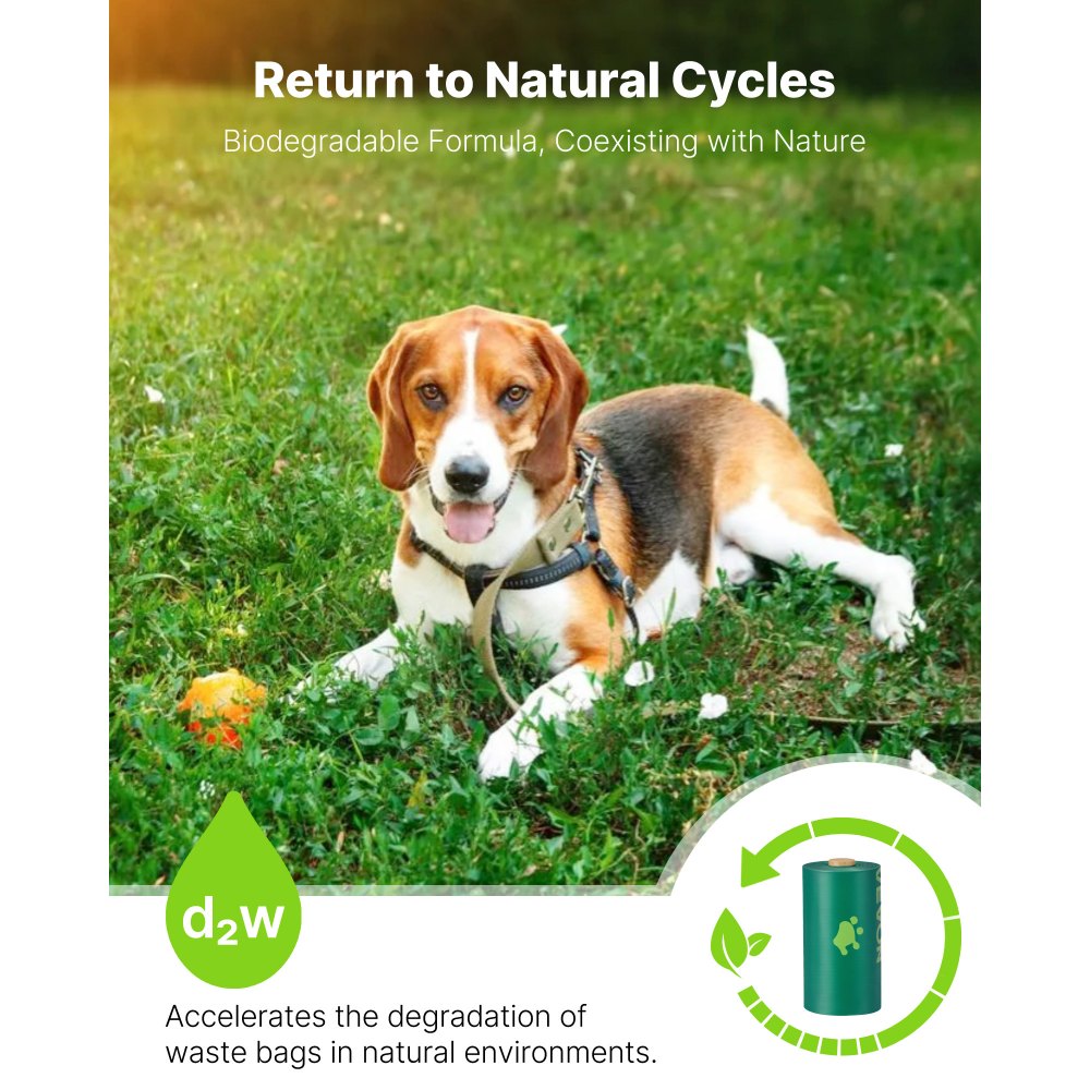 VEVOR Dog Poop Bags, 270 Counts 13 x 9 in, Sturdy & Thick Pet Waste Bags, Biodegradable HDPE Waste Bag Refill Rolls