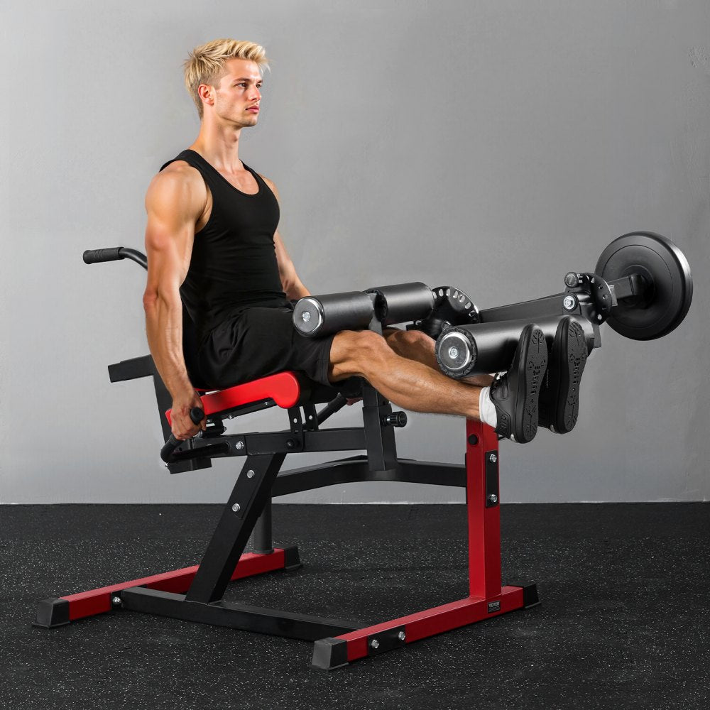 VEVOR Leg Extension and Curl Machine, Seated Leg Rotary Extension for Thigh, Adjustable Lower Body Specialty Exercises