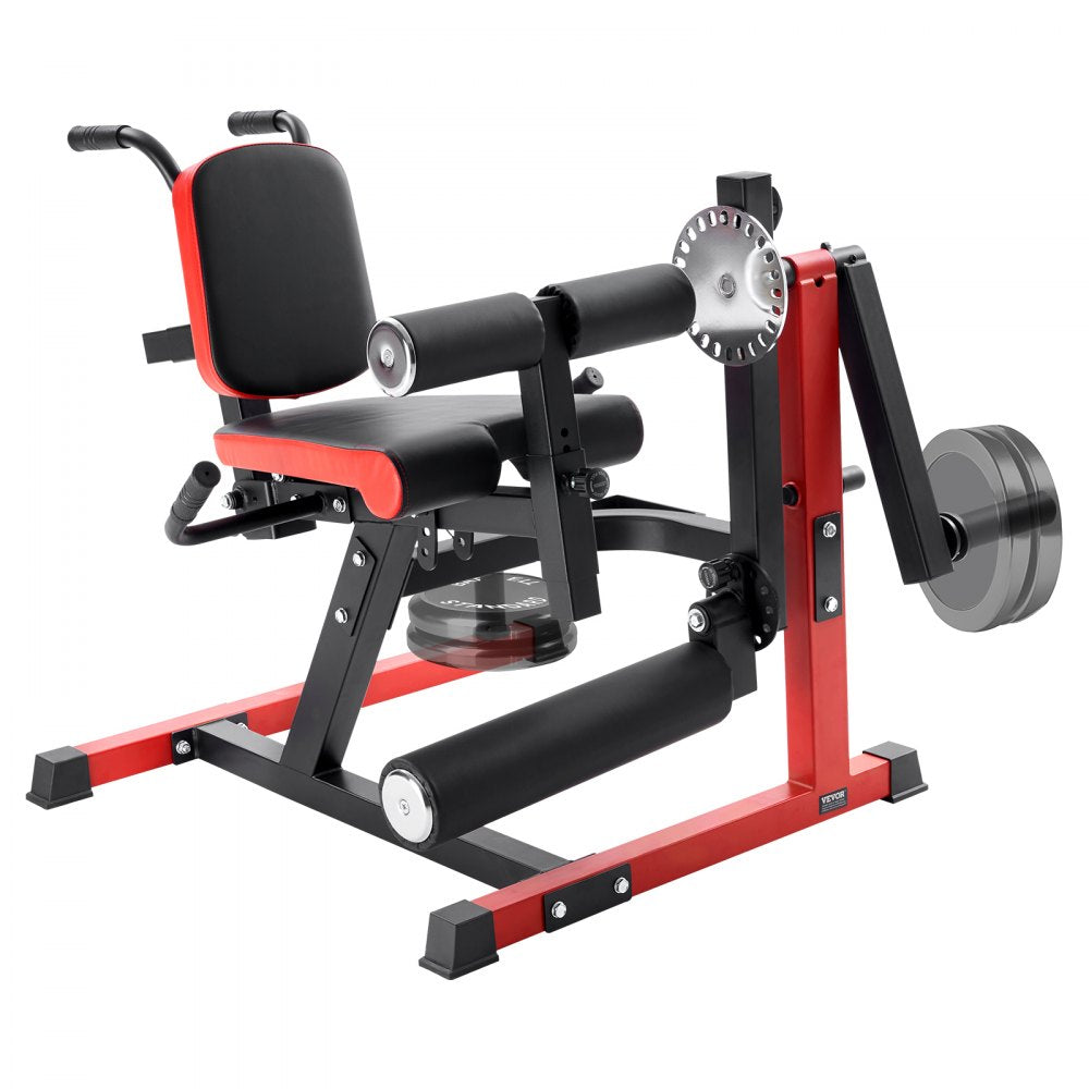 VEVOR Leg Extension and Curl Machine, Seated Leg Rotary Extension for Thigh, Adjustable Lower Body Specialty Exercises