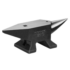 VEVOR Single Horn Anvil, 22Lbs Cast Steel Anvil, High Hardness Rugged Round Horn Anvil Blacksmith, Large Countertop and