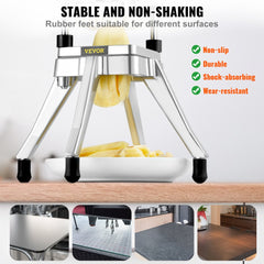 VEVOR Commercial Vegetable Fruit Chopper 3/8″ Blade Heavy Duty Professional Food Dicer Kattex French Fry Cutter Onion