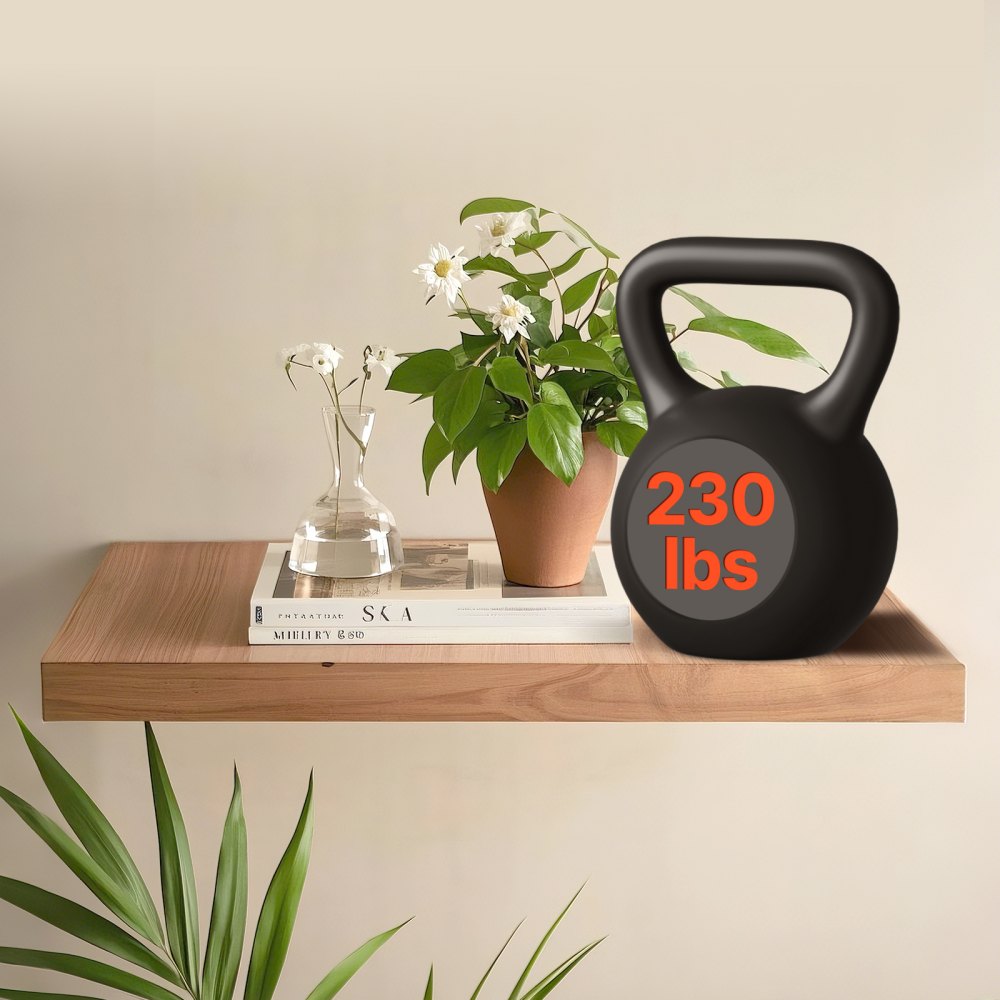 VEVOR Floating Shelf Bracket 1 Pack, 230 lbs/104 kg Weight Capacity, 46x6.2x3 inch / 1168.4x157.4x76.2 mm, Heavy Duty