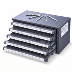 VEVOR Drill Bit Dispenser Cabinet, Five-Drawer Drill Bit Organizer Cabinet for 33/64" to 63/64" Steel Drill Dispenser