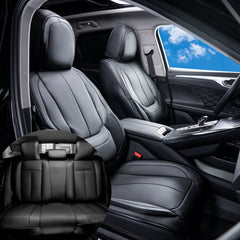VEVOR Seat Covers, Universal Car Seat Covers Full Set Seats, Front and Rear Seat, 13pcs Faux Leather Seat Cover, Full