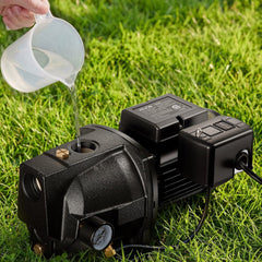 VEVOR 1/2 HP Shallow Well Jet Pump, AC 115/230 Volt, 790 GPH Dual Voltage Cast Iron Well Jet Pump, with 147 ft Max Head