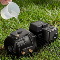 VEVOR 1 HP Shallow Well Jet Pump, AC 115/230 Volt, 1400 GPH Dual Voltage Cast Iron Well Jet Pump, with 164 ft Max Head