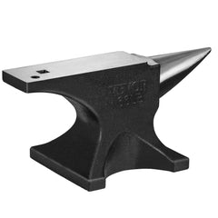 VEVOR Single Horn Anvil, 66Lbs Cast Steel Anvil, High Hardness Rugged Round Horn Anvil Blacksmith, with Round and