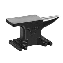 VEVOR Single Horn Anvil, High Hardness Rugged Round Horn Anvil Blacksmith,8.8Lbs Cast Steel Anvil,Compact Design and
