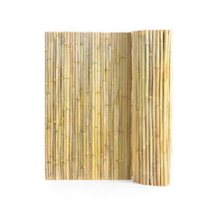 VEVOR Natural Rolled Bamboo Fence, Eco-Friendly Bamboo Privacy Fence 4 ft H x 8 ft L x 0.75 in D. , Decorative Bamboo