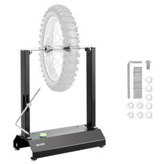 VEVOR Motorcycle Wheel Balancer, 88.2 lbs Capacity, Tire Balancer & Truing Stand with Adjustable Centering Cones and