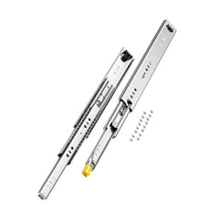 VEVOR Heavy Duty Drawer Slides 16inch, 1 Pair Locking Drawer Slides 250lbs Load Capacity, Side Mount Ball Bearing