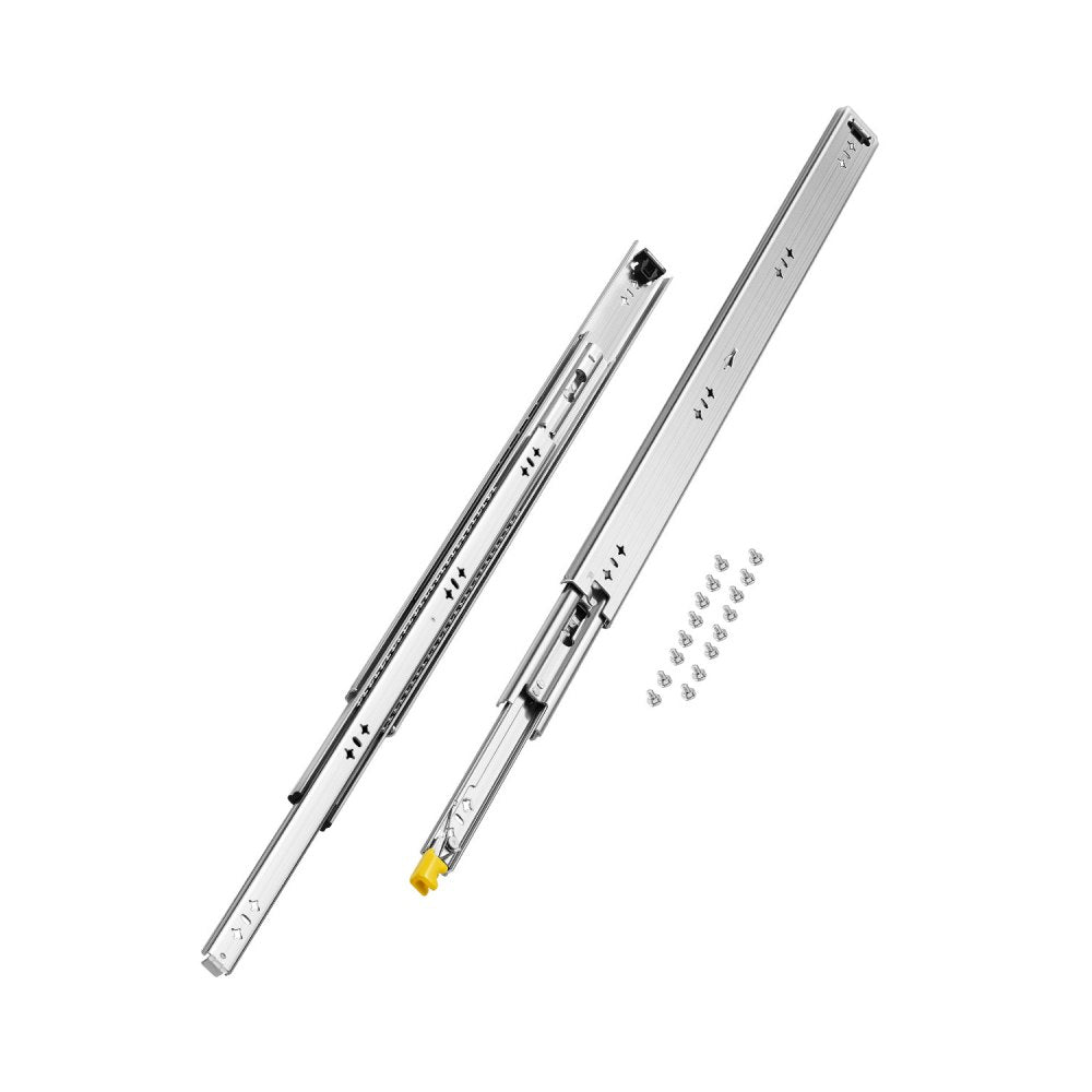 VEVOR Heavy Duty Drawer Slides 30inch, 1 Pair Locking Drawer Slides 250lbs Load Capacity, Side Mount Ball Bearing