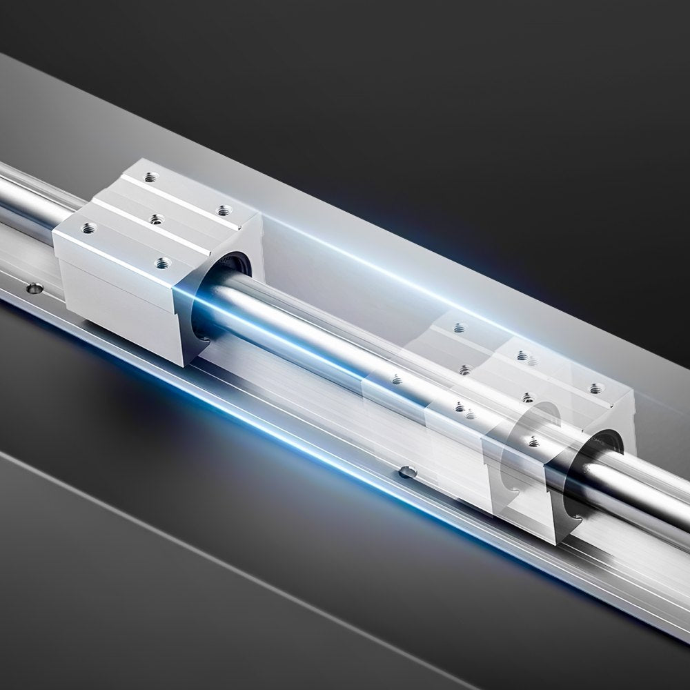 VEVOR Linear Rail Kit, SBR20, 2Pcs 2000 mm (78.74 inch) Linear Motion Guide Rails and 4Pcs Bearing Slide Blocks, Fully