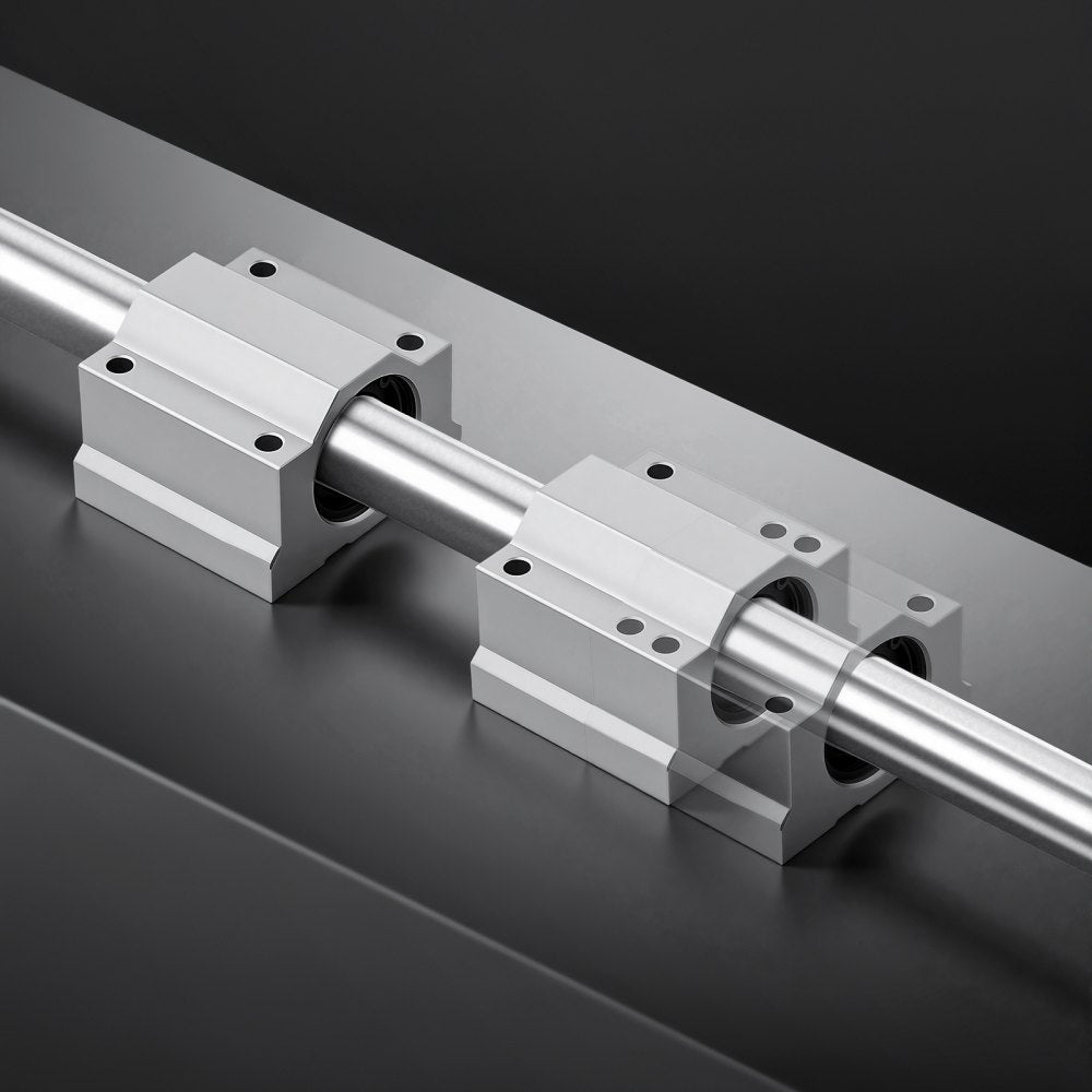 VEVOR Linear Rail Kit, SFC25, 2Pcs 1000 mm (39.4 inch) Linear Motion Guide Rails and 4Pcs Bearing Slide Blocks, for DIY
