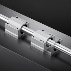 VEVOR Linear Rail Kit, SFC25, 2Pcs 1000 mm (39.4 inch) Linear Motion Guide Rails and 4Pcs Bearing Slide Blocks, for DIY