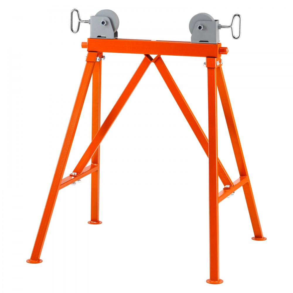 VEVOR Pipe Stand with Roller Head, Heavy Duty 2500 LBS Load Capacity, Suitable for 2-36 inches Pipes, 45# Steel Roller