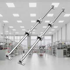 VEVOR Linear Guide Rail Set, SFC20 1200 mm, 2 PCS 47.2 in/1200 mm SFC20 Guide Rails 4 PCS SC20 Slide Blocks 4 PCS Rail