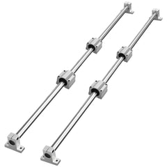 VEVOR Linear Guide Rail Set, SFC20 1200 mm, 2 PCS 47.2 in/1200 mm SFC20 Guide Rails 4 PCS SC20 Slide Blocks 4 PCS Rail