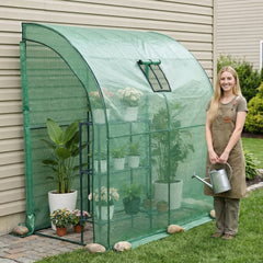 VEVOR Walk-in Green House, 78 x 39.4 x 78.7 in, Greenhouse with Shelves, High Strength PE Cover with Zipper Door and
