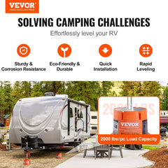 VEVOR Trailer Jack Block, 2000 lbs Capacity per RV Leveling Block, High-quality Polypropylene RV Camper Stabilizer