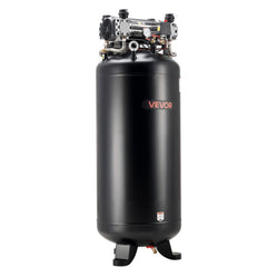 VEVOR 80 Gallons Heavy-Duty Air Compressor, 5HP 13.5SCFM at 90PSI Air Compressors Max 145PSI Pressure, Oil-Free