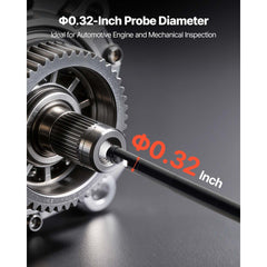 VEVOR Endoscope with Light, 360° View Coverage Industrial Borescope Inspection Camera with Rotating Probe, 1080P HD