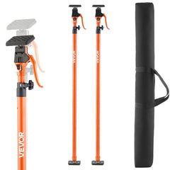 VEVOR Cabinet Jack Support Pole, 2-Pack, 49.2-114.6 Inch Steel Telescopic Quick Support Rod, Adjustable 3rd Hand System