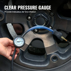 VEVOR 12V Portable Tire Inflator, 7.06CFM Heavy Duty Air Compressor, 150PSI Offroad Air Pump with Adapters for Car SUV
