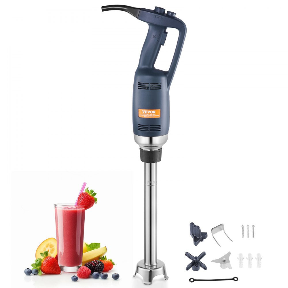 VEVOR Commercial Immersion Blender, 350W Heavy Duty Hand Mixer, 16 inch Stepless Variable Speed Mixer with Stainless