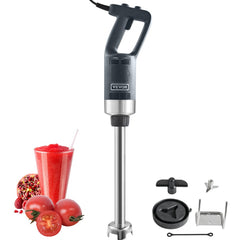 VEVOR Commercial Immersion Blender, 750W 16" Heavy Duty Hand Mixer, Variable Speed Kitchen Stick Mixer with 304