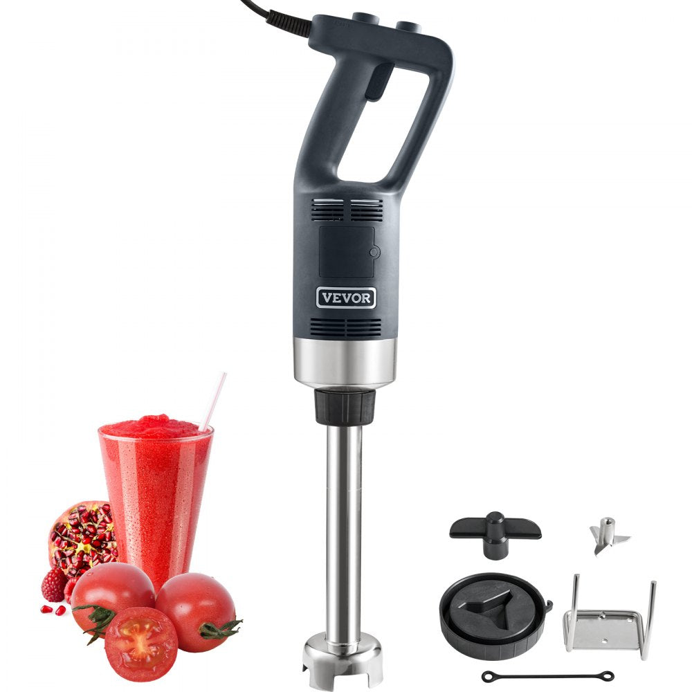VEVOR Commercial Immersion Blender, 750W 12" Heavy Duty Hand Mixer, Variable Speed Kitchen Stick Mixer with 304