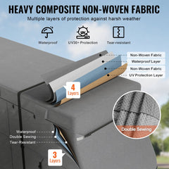 VEVOR Class A RV Cover, 40-43 ft Motorhome Cover, Non-woven Fabric Motorhome RV Cover, Waterproof, Windproof and
