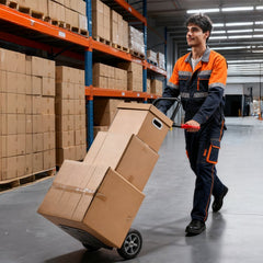 VEVOR Hand Truck, 600 lbs Load Capacity, Heavy-Duty Hand Truck Dolly with Wheels & Telescoping Handle, Portable Dolly