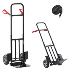 VEVOR Hand Truck, 600 lbs Load Capacity, Heavy-Duty Hand Truck Dolly with Wheels & Telescoping Handle, Portable Dolly