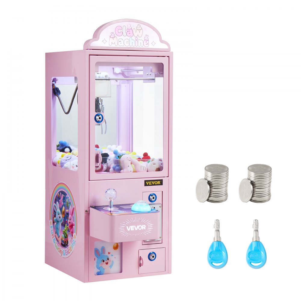 VEVOR Claw Crane Machine, Medium-Sized Arcade Game Machine with Light & Sound, Adjustable Steel Claws, Precise Toy