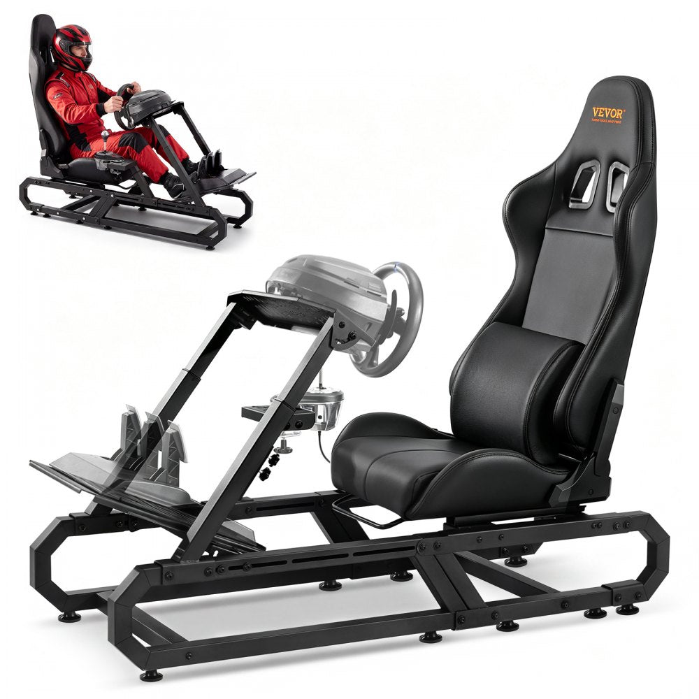 VEVOR Racing Wheel Stand For Logitech G923/G920/G29, Heavy Duty Steel Driving Simulator Cockpit-Thrustmaster T248P