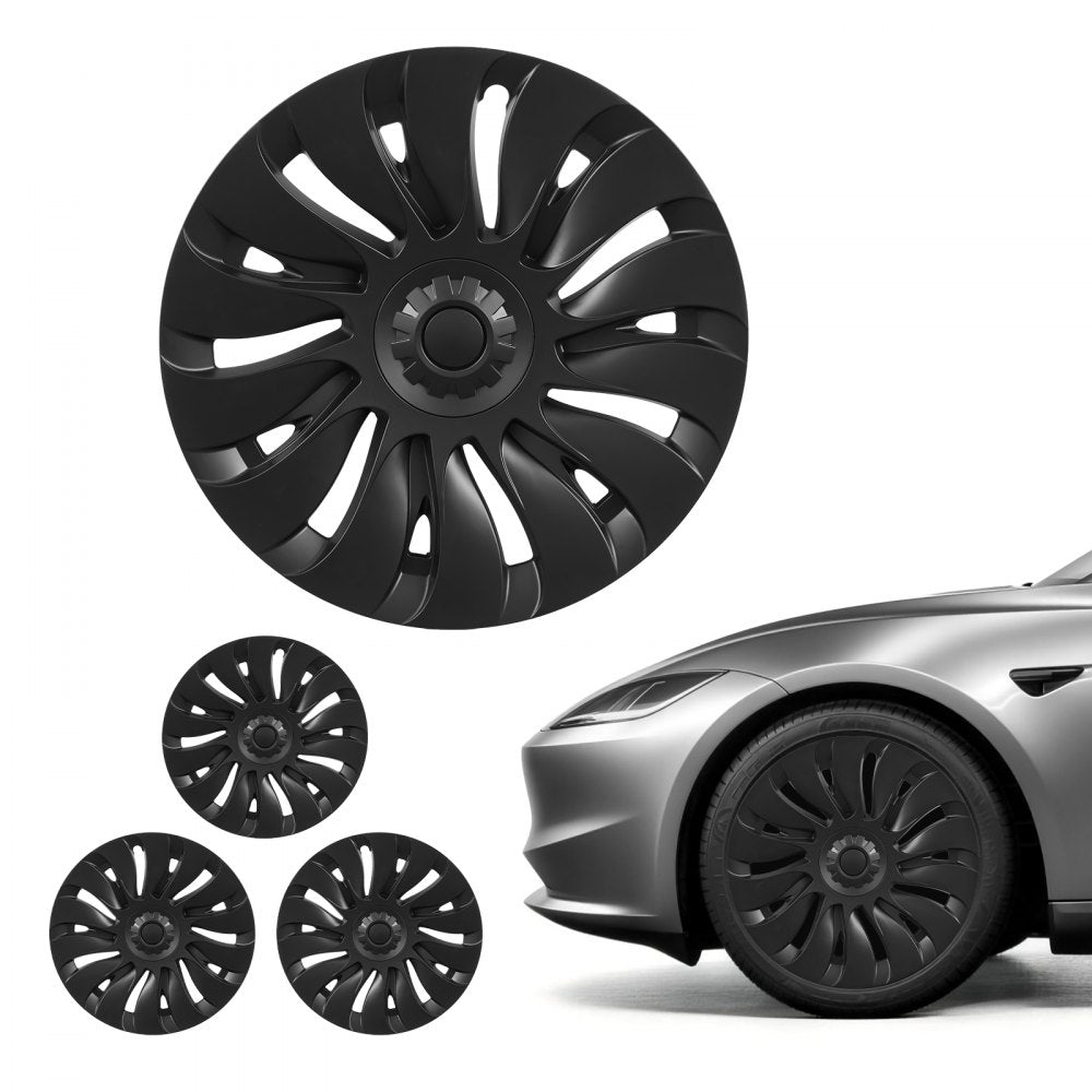VEVOR Hubcaps Wheel Covers for 2021-2024 Tesla Model Y, 19 Inch Set of 4 Wheel Rim Cover Hubcaps OEM Style Replacement