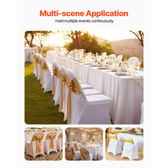 VEVOR Stretch Spandex Folding Chair Covers, Universal Fitted Chair Cover, Removable Washable Protective Slipcovers, for