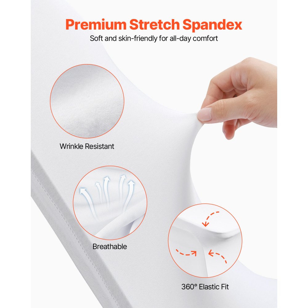 VEVOR Stretch Spandex Folding Chair Covers, Universal Fitted Chair Cover, Removable Washable Protective Slipcovers, for